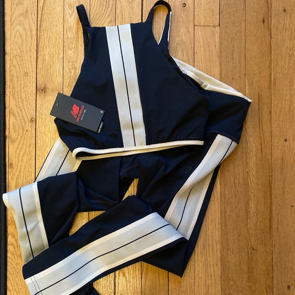 New Balance Bra and Tights Sleek Small